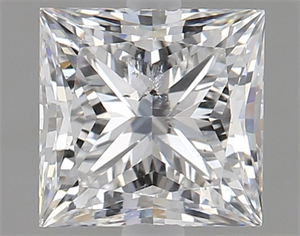 Picture of Natural Diamond 1.20 Carats, Princess with  Cut, E Color, SI2 Clarity and Certified by HRD