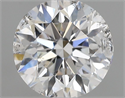 Natural Diamond 0.70 Carats, Round with Excellent Cut, E Color, SI2 Clarity and Certified by GIA