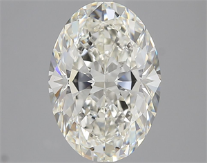 Foto Diamante Natural 4.01 quilates, Ovalado , Color J, claridad VS2 y certificado GIA de