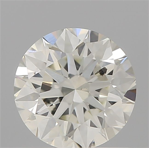 Picture of Natural Diamond 0.90 Carats, Round with Excellent Cut, I Color, SI2 Clarity and Certified by IGI