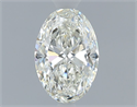 Natural Diamond 0.50 Carats, Oval with  Cut, J Color, VS2 Clarity and Certified by GIA