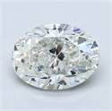 Diamante Natural 2.50 quilates, Ovalado , Color H, claridad SI2 y certificado GIA