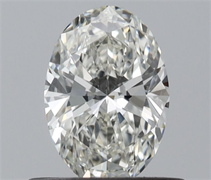 Picture of Natural Diamond 0.50 Carats, Oval with  Cut, H Color, VVS1 Clarity and Certified by IGI