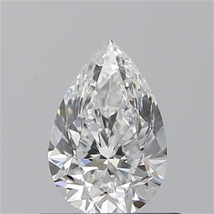Picture of Natural Diamond 0.70 Carats, Pear with  Cut, F Color, SI1 Clarity and Certified by GIA