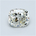 Natural Diamond 1.01 Carats, Cushion with  Cut, K Color, SI2 Clarity and Certified by GIA