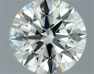 Picture of Natural Diamond 0.54 Carats, Round with Excellent Cut, J Color, VVS1 Clarity and Certified by IGI