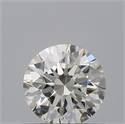 Natural Diamond 0.50 Carats, Round with Excellent Cut, H Color, VVS2 Clarity and Certified by IGI