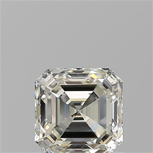 Picture of Natural Diamond 0.90 Carats, Asscher with  Cut, K Color, VVS1 Clarity and Certified by GIA