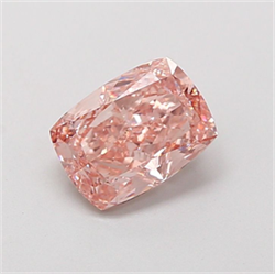 Picture of Lab Grown Diamond 1.56 Carats, CUSHION MODIFIED with  Cut, Fancy Vivid Pink Color, VS1 Clarity and Certified by IGI