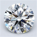 Natural Diamond 3.50 Carats, Round with Excellent Cut, E Color, VS1 Clarity and Certified by GIA