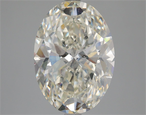 Picture of Natural Diamond 5.51 Carats, Oval with  Cut, K Color, SI2 Clarity and Certified by GIA