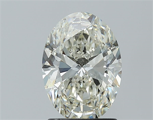 Foto Diamante Natural 1.72 quilates, Ovalado , Color L, claridad SI2 y certificado GIA de