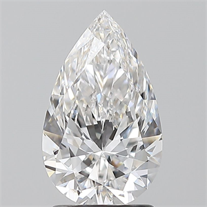 Foto Diamante Natural 1.71 quilates, De pera , Color E, claridad VVS1 y certificado GIA de