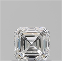 Natural Diamond 0.70 Carats, Asscher with  Cut, F Color, VVS2 Clarity and Certified by GIA