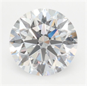 Lab Grown Diamond 2.58 Carats, Round with Ideal Cut, D Color, IF Clarity and Certified by IGI