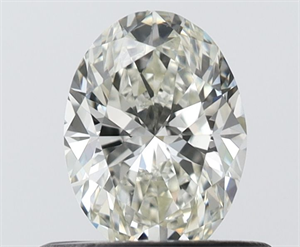 Picture of Natural Diamond 0.50 Carats, Oval with  Cut, I Color, VVS1 Clarity and Certified by IGI