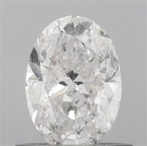 Foto Diamante Natural 0.71 quilates, Ovalado , Color F, claridad I1 y certificado IGI de