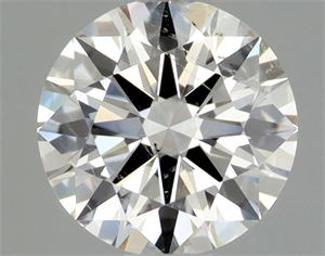 Picture of Natural Diamond 0.61 Carats, Round with Excellent Cut, I Color, SI2 Clarity and Certified by GIA