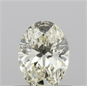 Natural Diamond 0.50 Carats, Oval with  Cut, M Color, VS2 Clarity and Certified by IGI