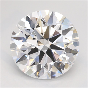 Picture of Lab Grown Diamond 2.39 Carats, Round with Ideal Cut, D Color, IF Clarity and Certified by IGI