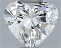 Natural Diamond 0.31 Carats, Heart with  Cut, I Color, VS2 Clarity and Certified by GIA