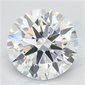 Lab Grown Diamond 3.39 Carats, Round with Ideal Cut, D Color, IF Clarity and Certified by IGI