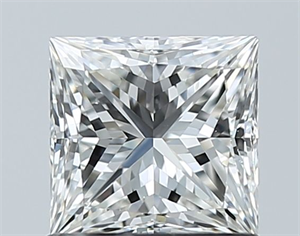 Picture of Natural Diamond 1.04 Carats, Princess with  Cut, G Color, VS2 Clarity and Certified by GIA