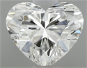 Natural Diamond 0.50 Carats, Heart with  Cut, H Color, VS1 Clarity and Certified by GIA