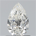 Natural Diamond 0.74 Carats, Pear with  Cut, H Color, VVS1 Clarity and Certified by GIA