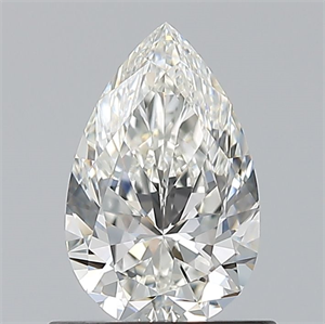 Picture of Natural Diamond 0.74 Carats, Pear with  Cut, H Color, VVS1 Clarity and Certified by GIA