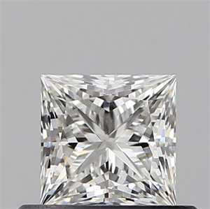 Picture of Natural Diamond 0.53 Carats, Princess with  Cut, H Color, VS2 Clarity and Certified by GIA