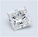 Diamante Natural 0.75 quilates, Princesa , Color F, claridad VS1 y certificado GIA