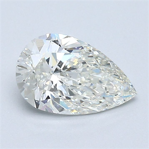 Picture of Natural Diamond 0.92 Carats, Pear with  Cut, J Color, VS1 Clarity and Certified by GIA