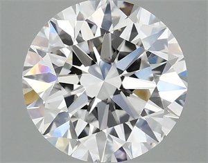 Picture of Lab Grown Diamond 2.55 Carats, Round with Excellent Cut, D Color, VVS2 Clarity and Certified by IGI