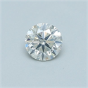 Natural Diamond 0.40 Carats, Round with Very Good Cut, I Color, SI2 Clarity and Certified by GIA