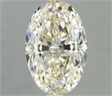 Diamante Natural 0.91 quilates, Ovalado , Color J, claridad VS2 y certificado IGI