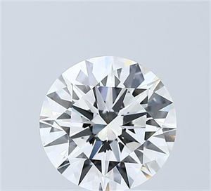 Picture of Lab Grown Diamond 2.01 Carats, Round with Ideal Cut, D Color, VVS2 Clarity and Certified by IGI