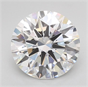 Lab Grown Diamond 3.08 Carats, Round with Excellent Cut, D Color, VVS2 Clarity and Certified by GIA