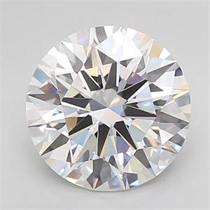 Picture of Lab Grown Diamond 3.08 Carats, Round with Excellent Cut, D Color, VVS2 Clarity and Certified by GIA
