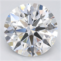 Lab Grown Diamond 3.05 Carats, Round with Ideal Cut, D Color, VVS1 Clarity and Certified by IGI