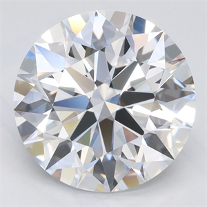 Picture of Lab Grown Diamond 3.05 Carats, Round with Ideal Cut, D Color, VVS1 Clarity and Certified by IGI