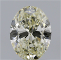 Natural Diamond 1.00 Carats, Oval with  Cut, J Color, VS2 Clarity and Certified by IGI
