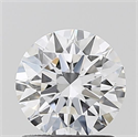 Lab Grown Diamond 1.03 Carats, Round with Ideal Cut, D Color, VVS2 Clarity and Certified by IGI