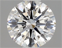 Natural Diamond 0.52 Carats, Round with Excellent Cut, F Color, VVS1 Clarity and Certified by GIA