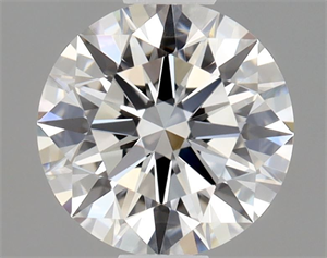 Picture of Natural Diamond 0.52 Carats, Round with Excellent Cut, F Color, VVS1 Clarity and Certified by GIA