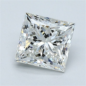 Foto Diamante Natural 1.31 quilates, Princesa , Color I, claridad SI1 y certificado GIA de