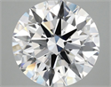 Lab Grown Diamond 3.10 Carats, Round with Ideal Cut, E Color, VVS2 Clarity and Certified by IGI