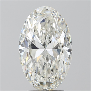 Picture of Natural Diamond 3.01 Carats, Oval with  Cut, H Color, VS2 Clarity and Certified by GIA