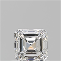 Natural Diamond 0.70 Carats, Asscher with  Cut, F Color, VVS1 Clarity and Certified by GIA