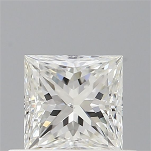 Picture of Natural Diamond 0.50 Carats, Princess with  Cut, I Color, SI1 Clarity and Certified by GIA